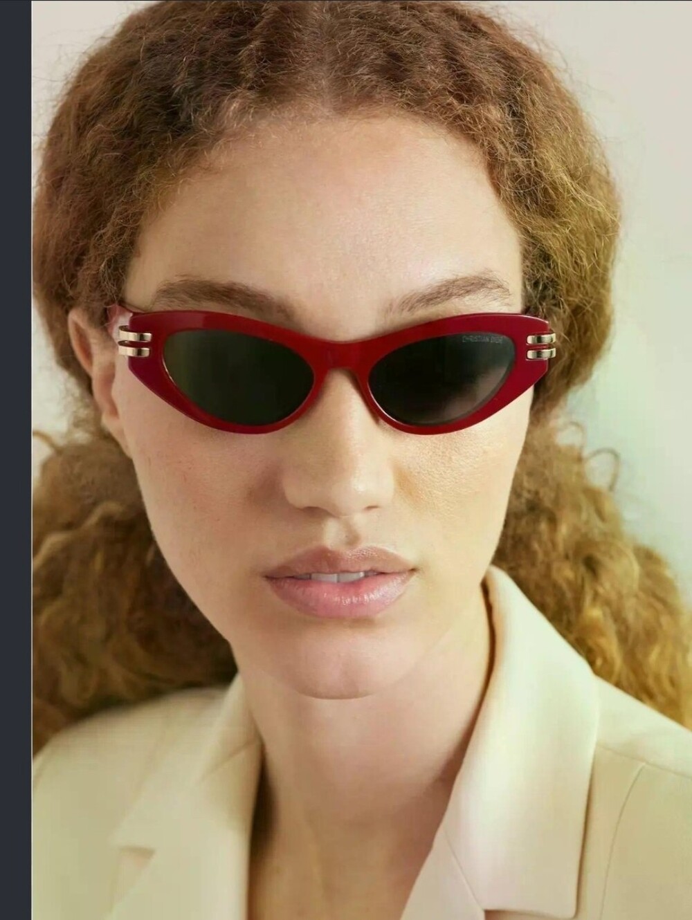 Dior Red Cat-Eye Sunglasses
